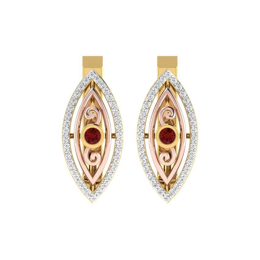 Starlit Loop Diamond Earrings Bali