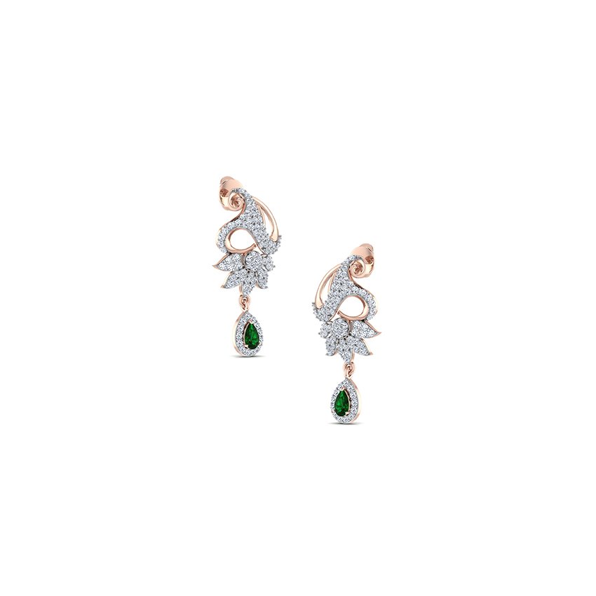 Glistening Bloom Diamond Earrings