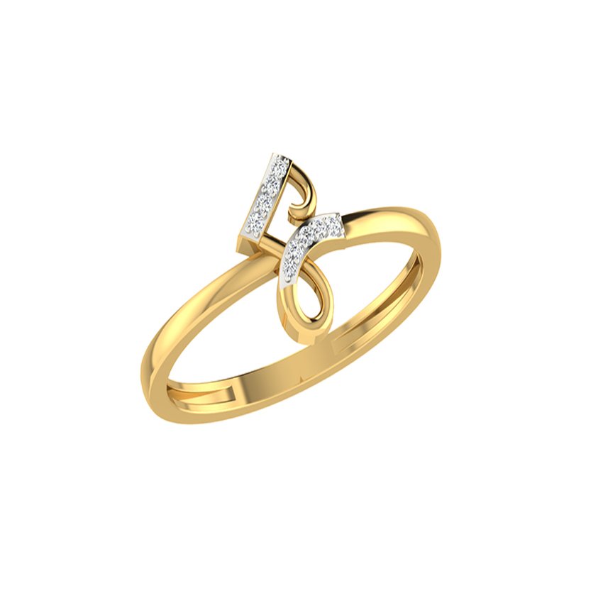 Sleek Horizon Diamond Ring