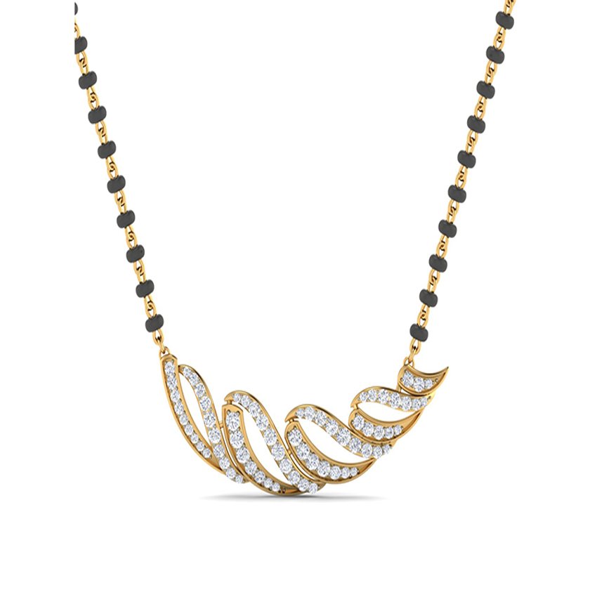 Diamond Glistening Mangalsutra Pendant