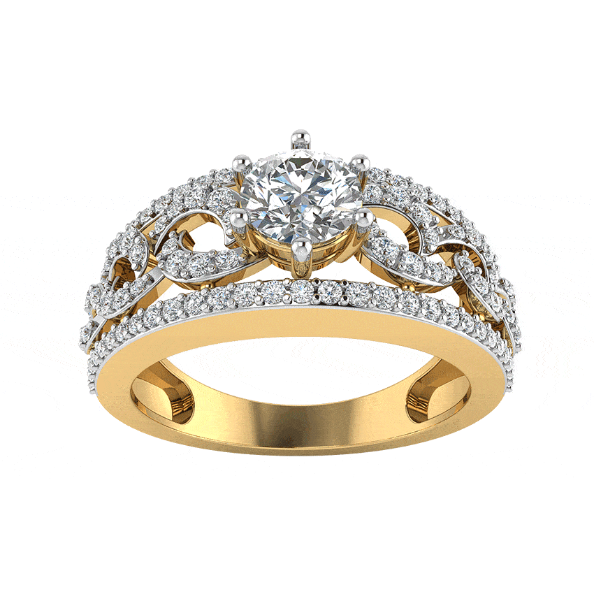 Imperial Kiss Solitaire Diamond Ring