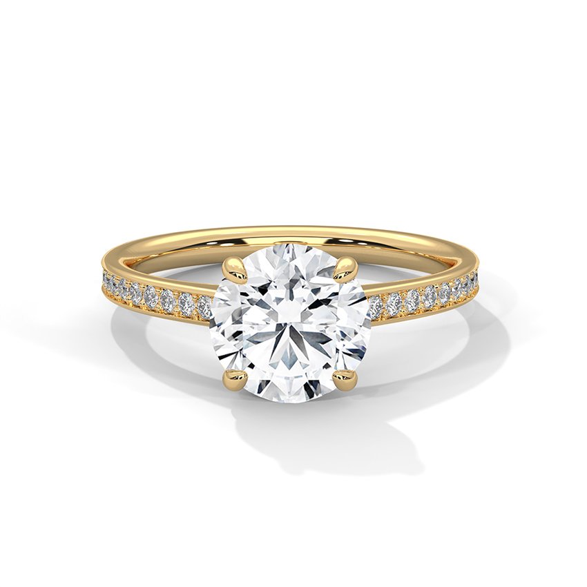 Glimmer Round Solitaire Diamond Ring