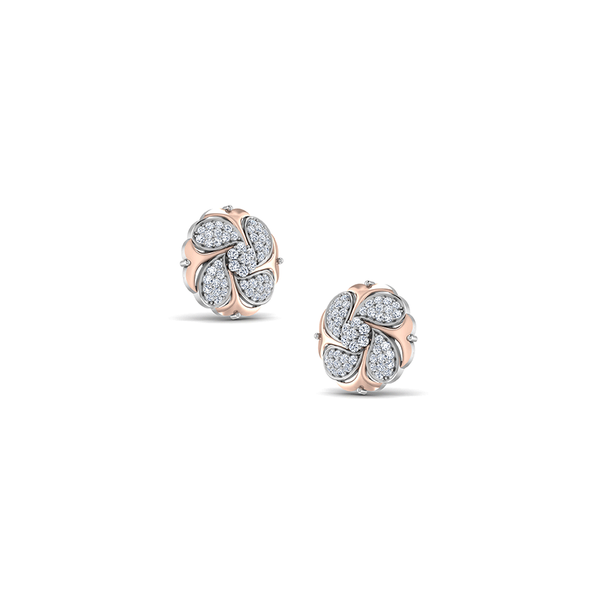 Radiant Crown Diamond Earrings