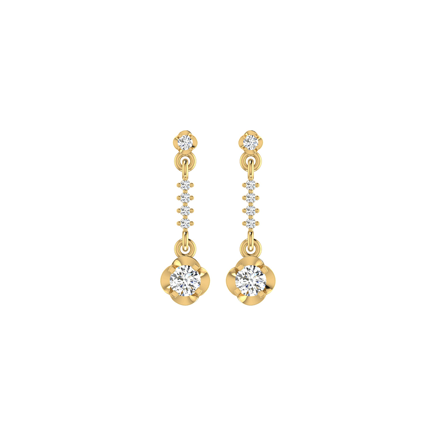 Gleaming Tides Diamond Earrings