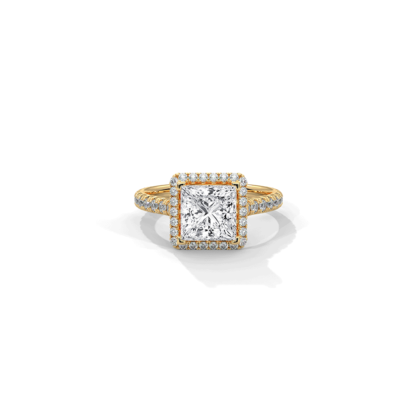 Poise Princess Solitaire Diamond Ring