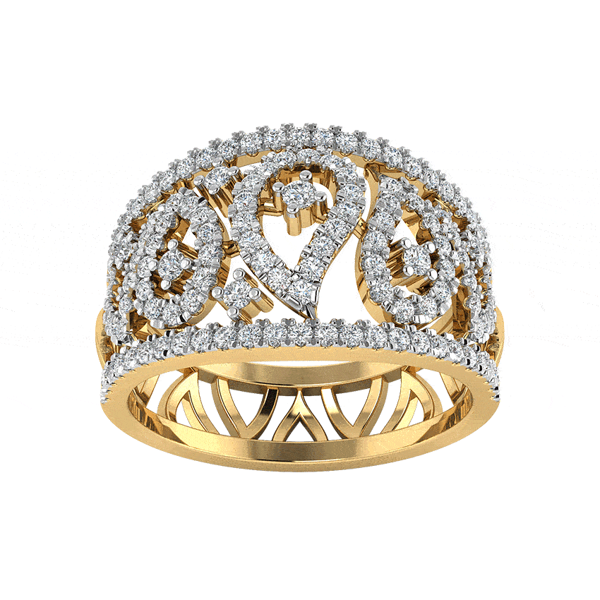 Radiant Blaze Diamond Cocktail Ring