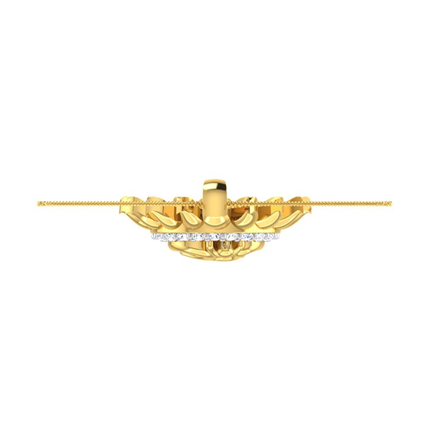 Om Shakti  Diamond Pendant