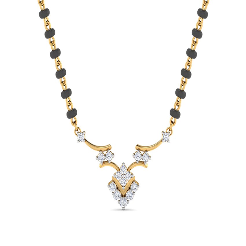 Forever Shine Diamond Mangalsutra Set