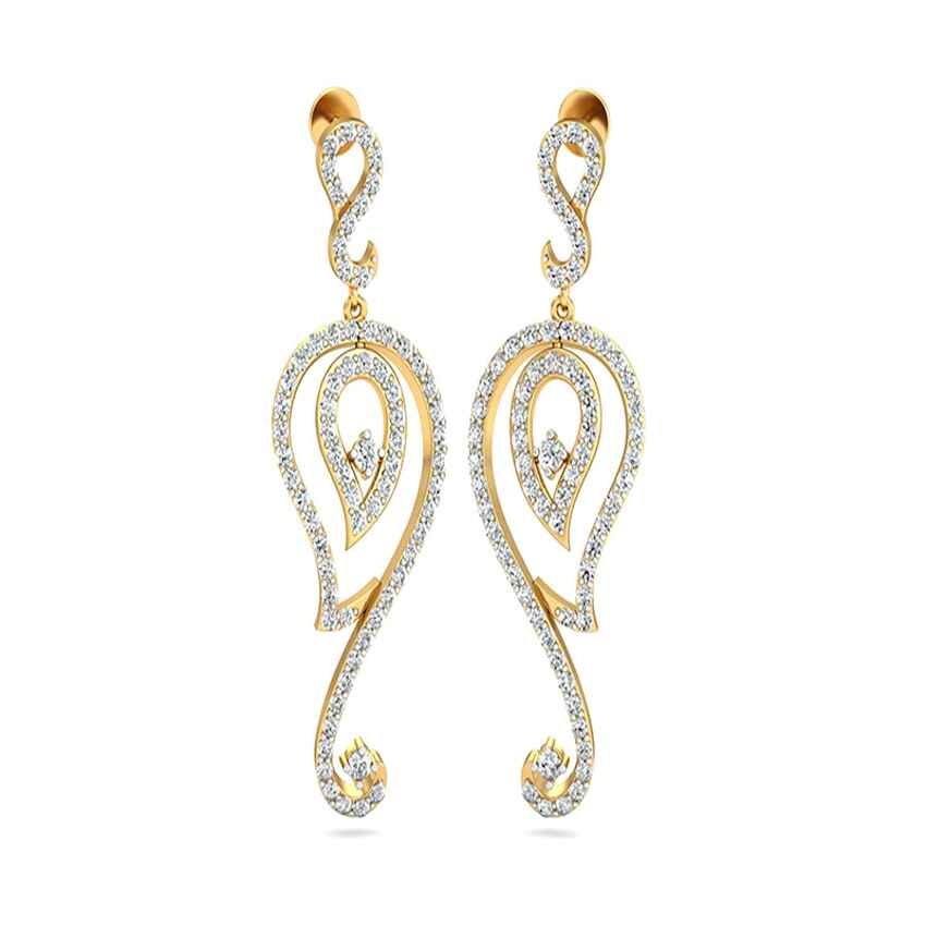 Diamond Serenity Drop Earrings