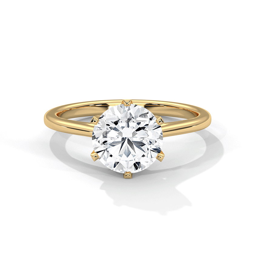 Dusk Round Solitaire Diamond Ring
