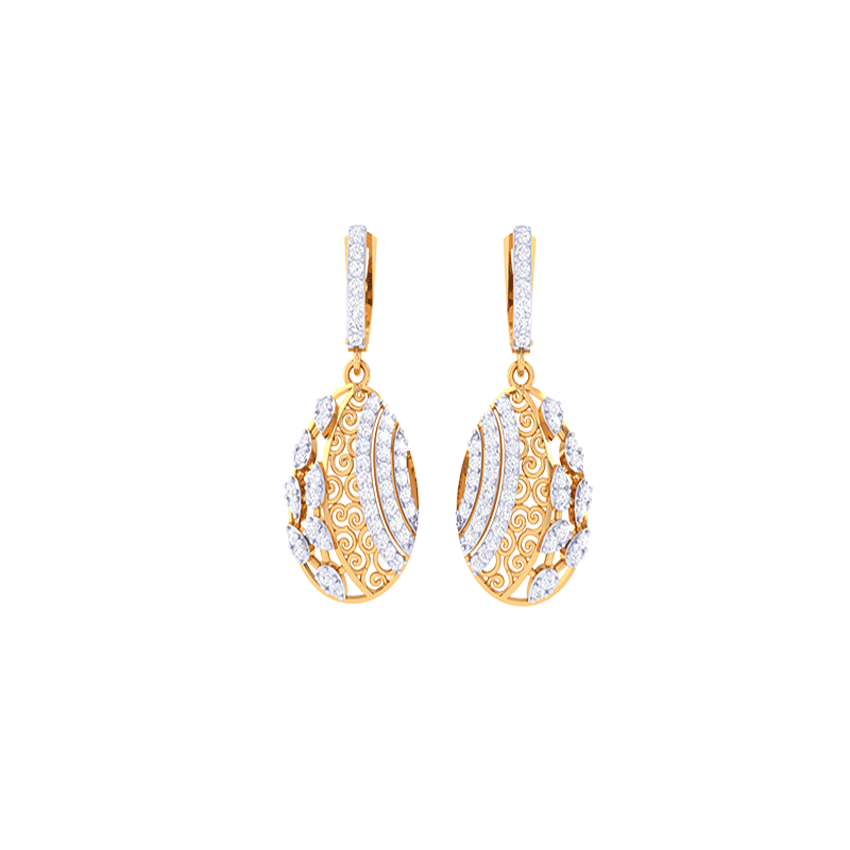 Diamond Celestial Drop Earrings