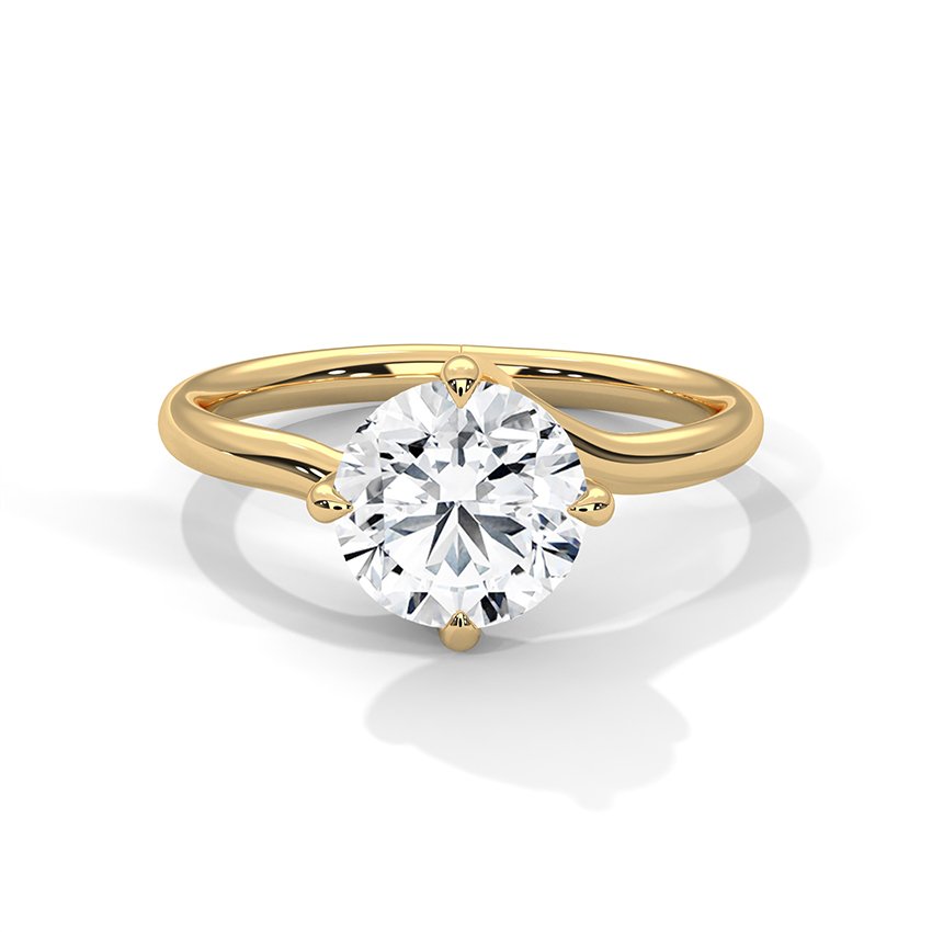 Luxe Round Solitaire Diamond Ring