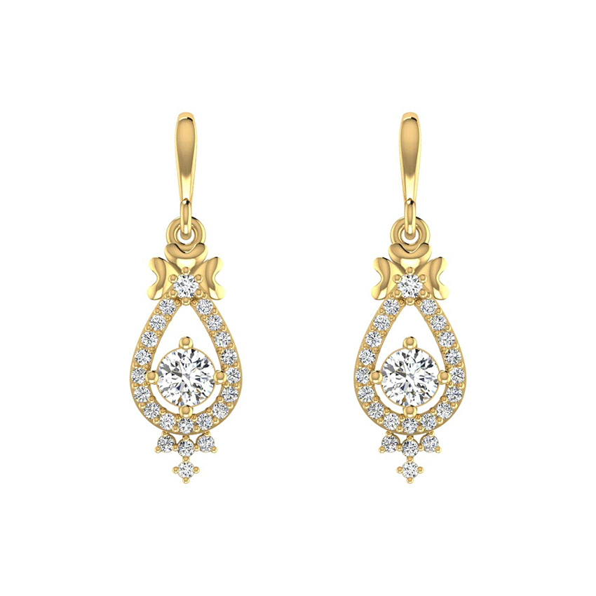 Gilded Whisper Diamond Earrings