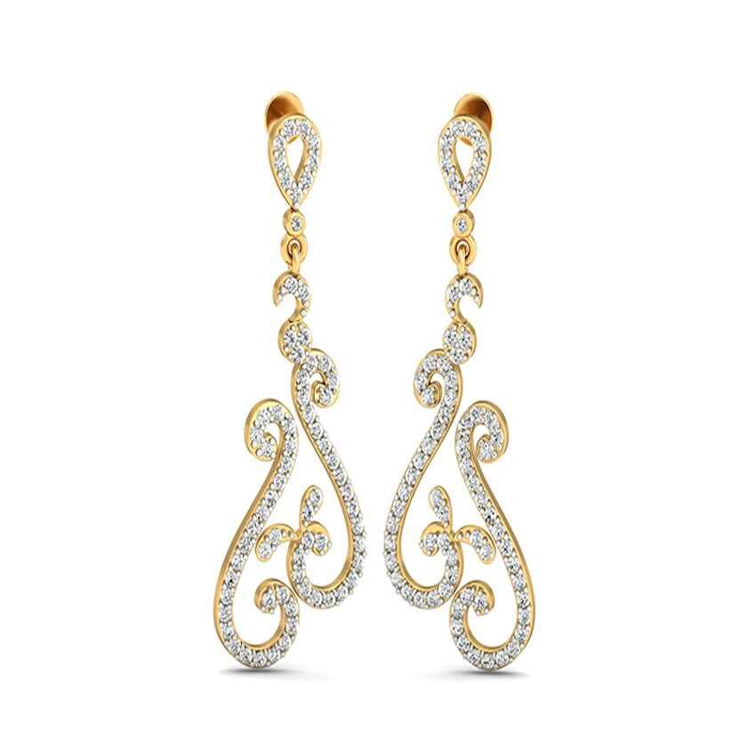 Diamond Regal Drop Earrings