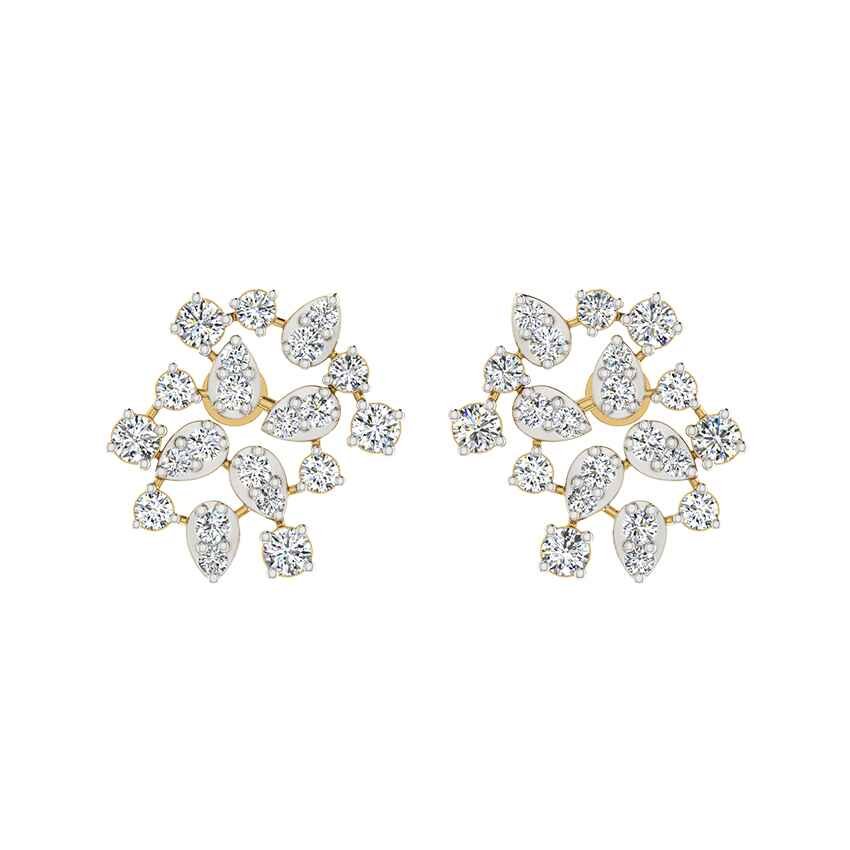 Twilight Beam Diamond Earrings