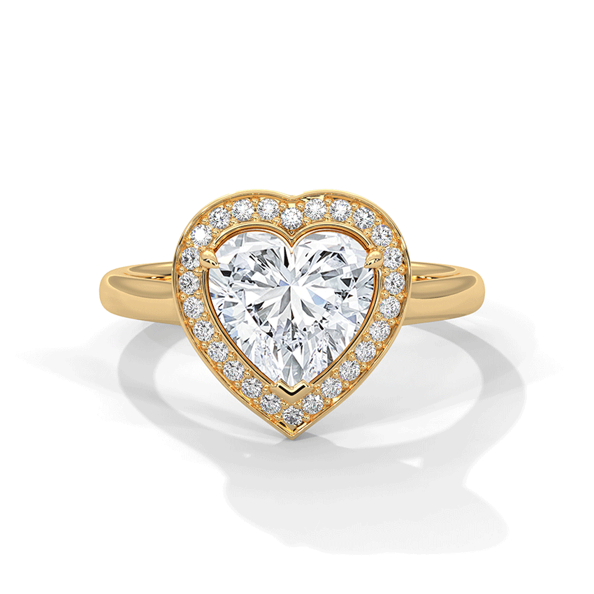 Wish Heart Solitaire Diamond Ring