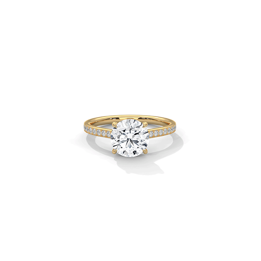 Frost Round Solitaire Diamond Ring