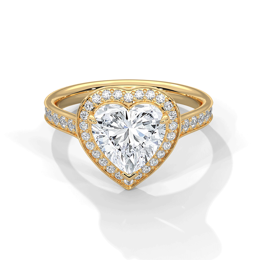 Bliss Heart Solitaire Diamond Ring
