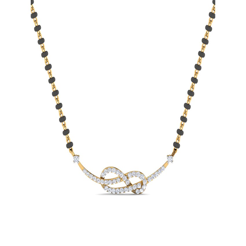 Diamond Blossom Mangalsutra Pendant