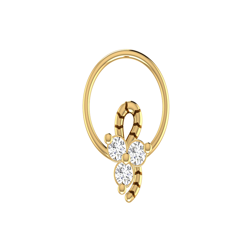 Diamond Glimmer Wave Nosepin