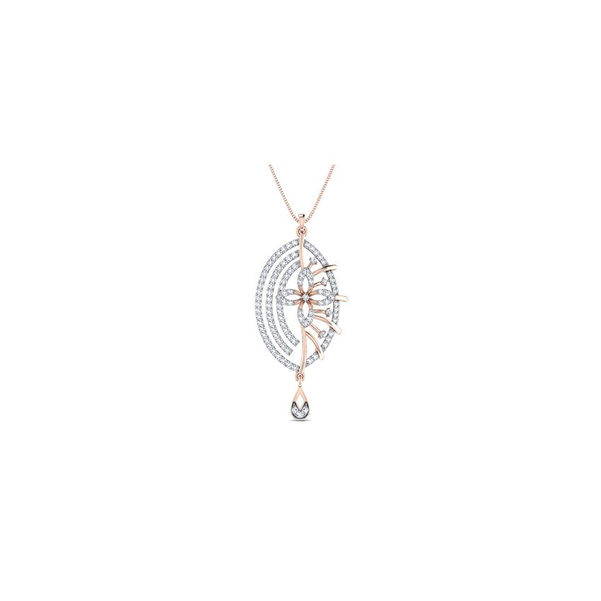 Moonlit Halo Diamond Pendant
