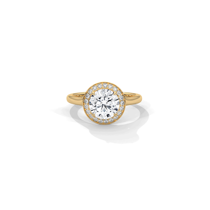 Nest Round Solitaire Diamond Ring