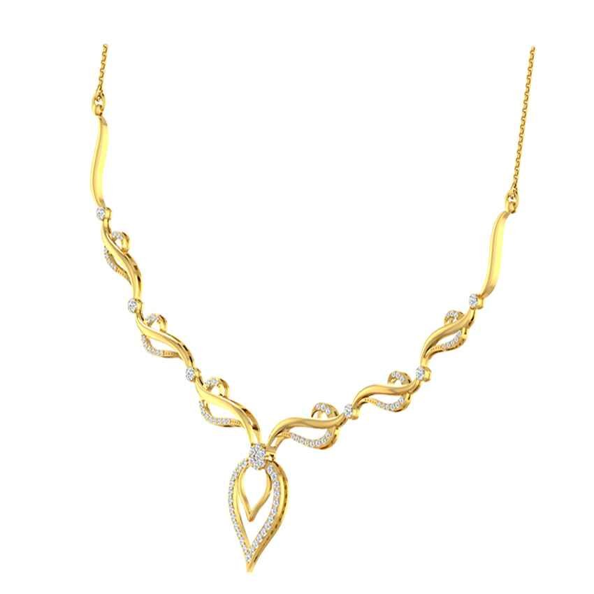 Glowing Aura Diamond Necklace Set