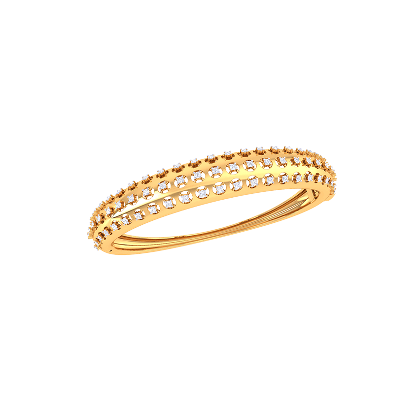 Golden Echo Diamond Bracelets