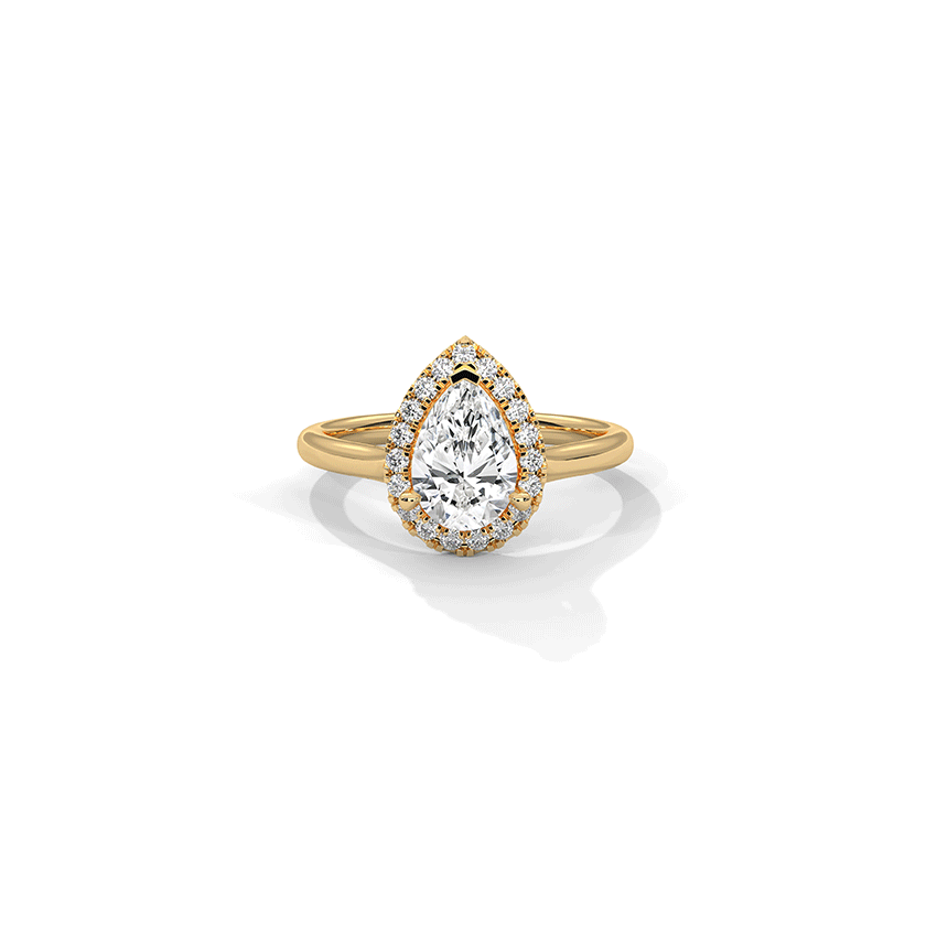 Twilight Pear Diamond Ring