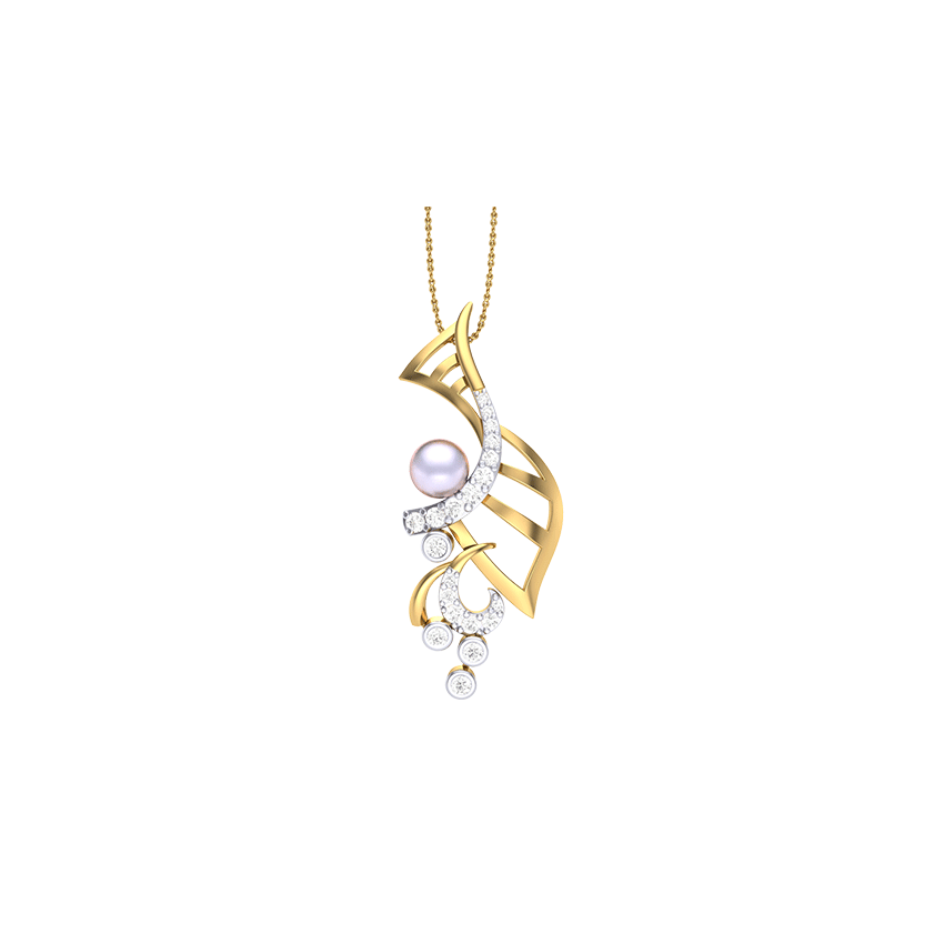 Flare Loop Diamond Pendant