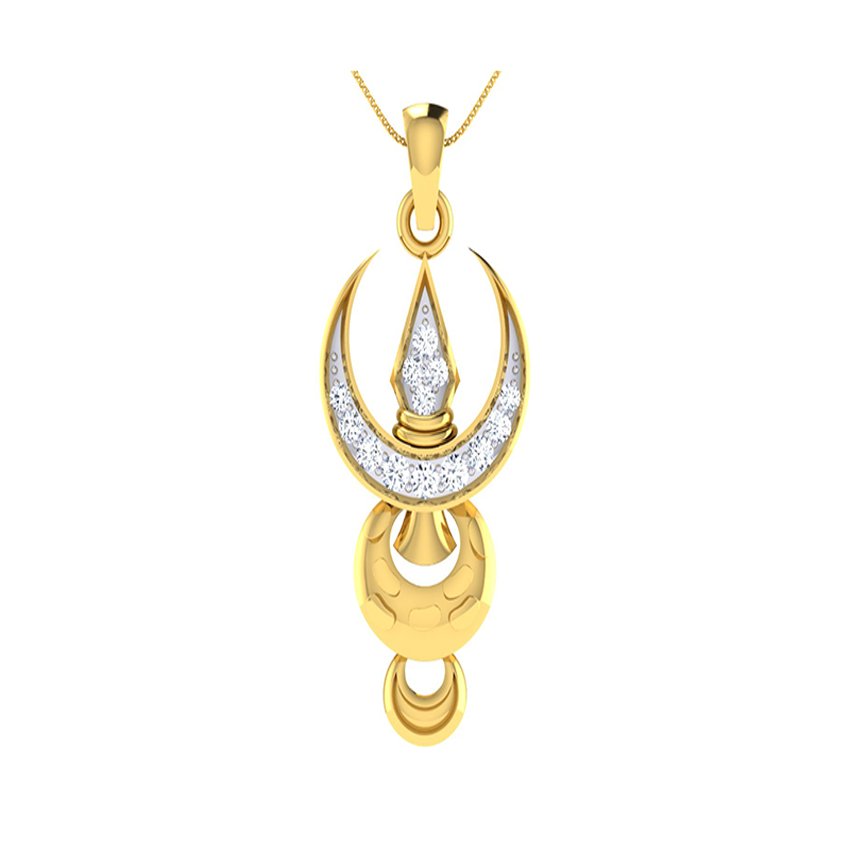Diamond khanda Pendant