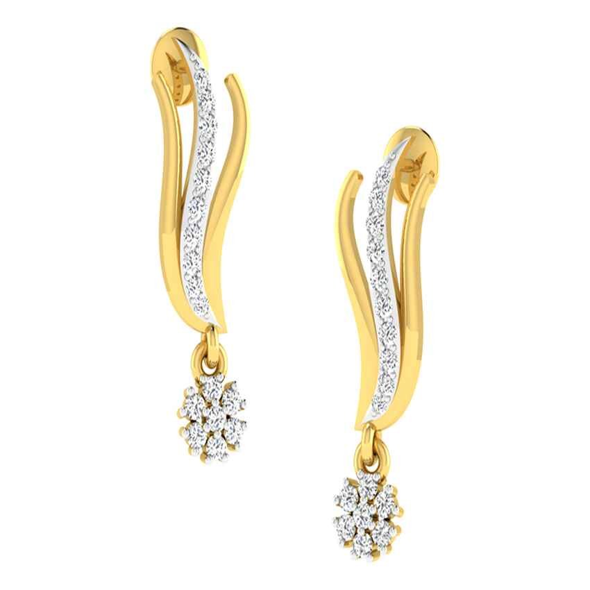 Sparkling Cascade Diamond Earrings