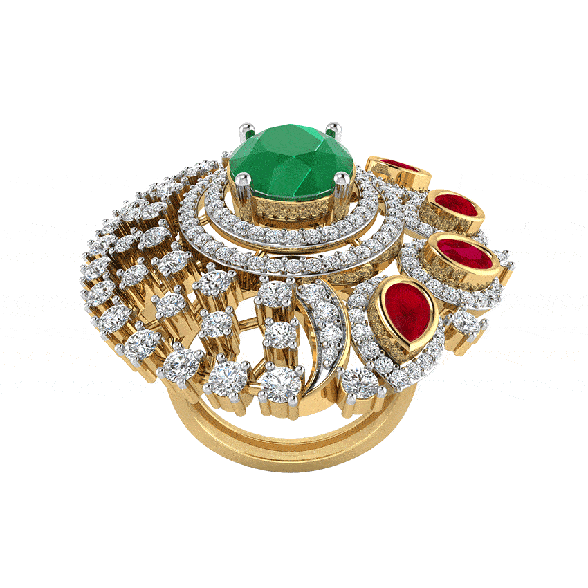 Majestic Spark Diamond Cocktail Ring