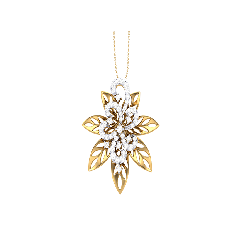 Diamond Celestial Drape Pendant