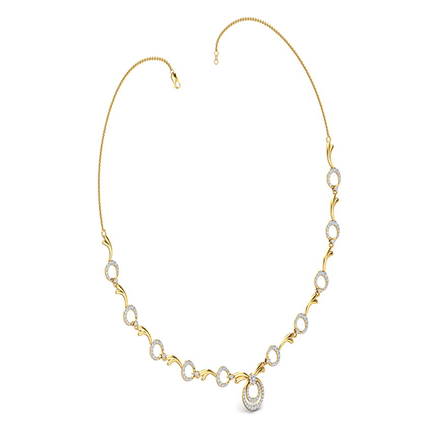 Graceful Whisper Diamond Necklace Set