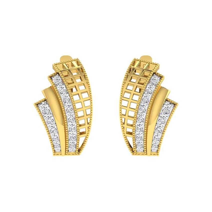 Heavenly Hoop Diamond Earrings Bali