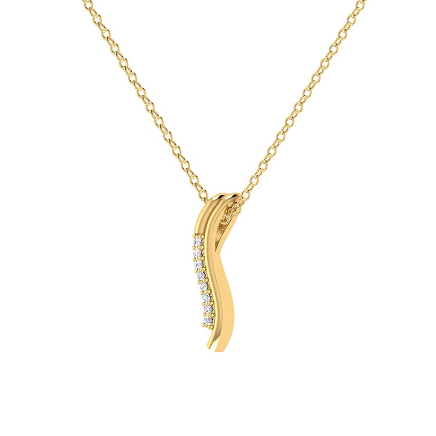 Satin Kiss Diamond Pendant