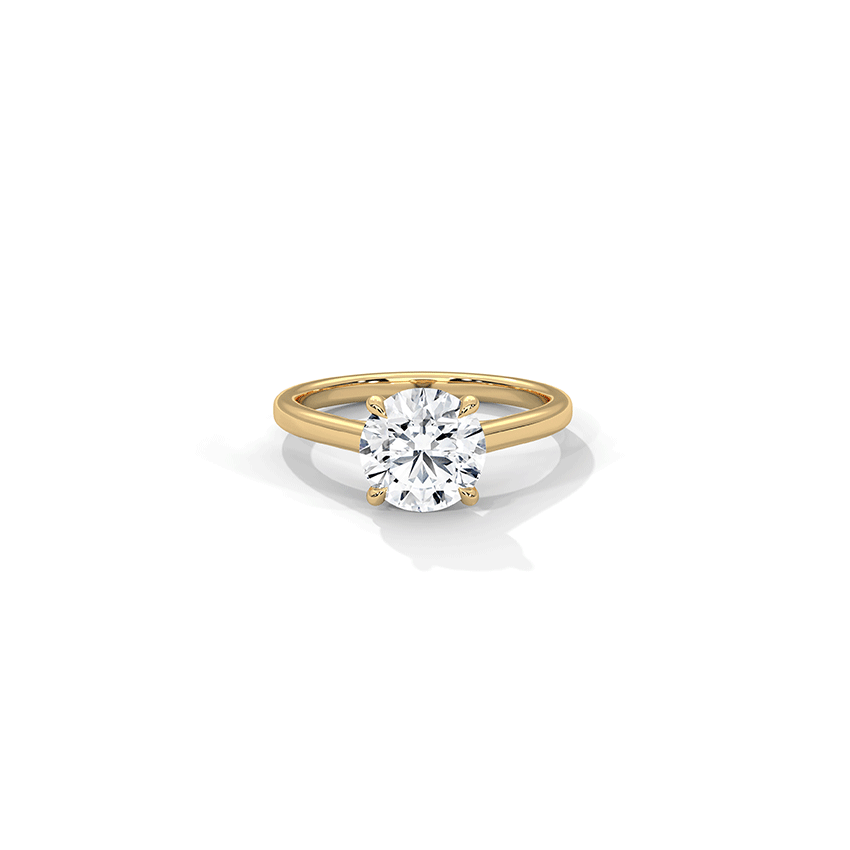Shine Round Solitaire Diamond Ring