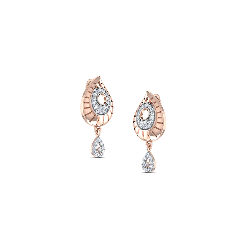 Gilded Mist Diamond Earrings