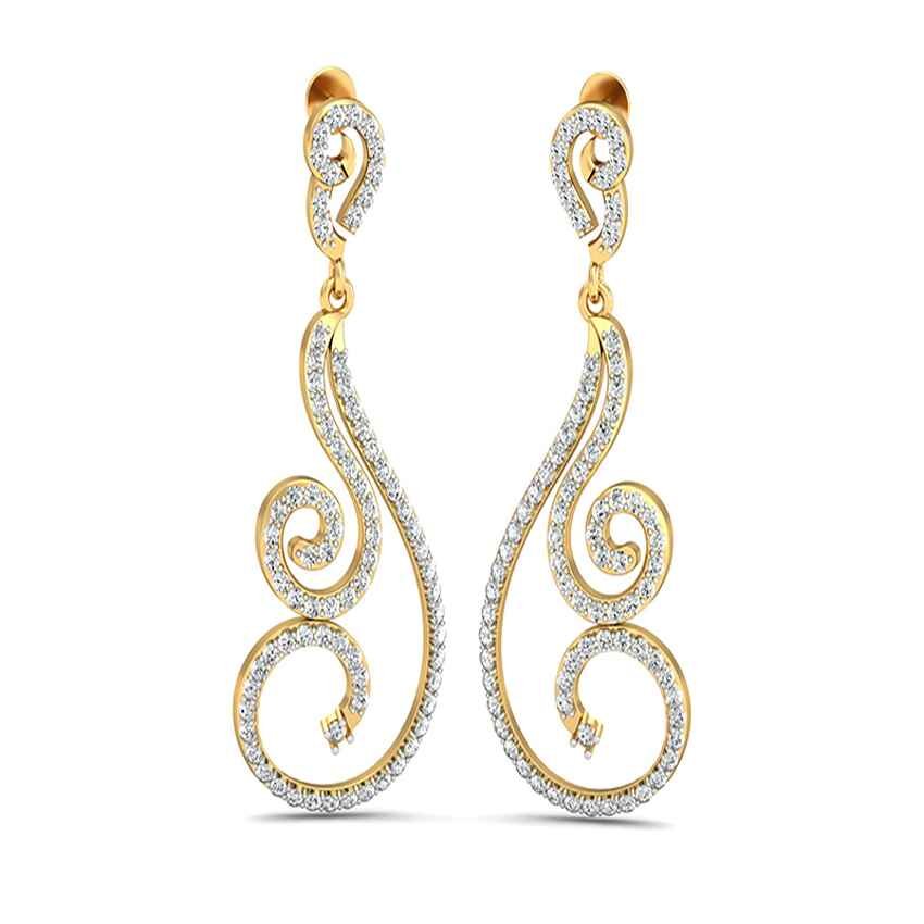 Diamond Ethereal Drop Earrings