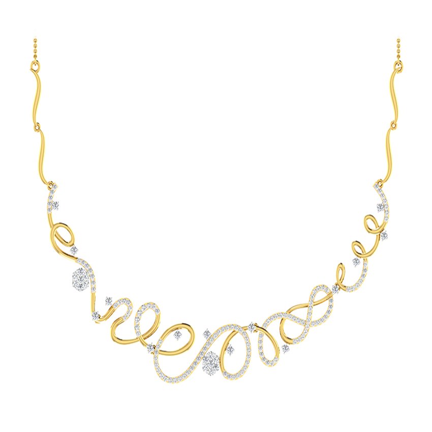 Whispering Shine Diamond Necklace Set