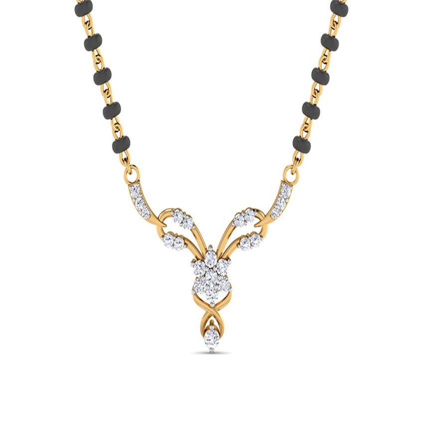 Eternal Glow Diamond Mangalsutra Set
