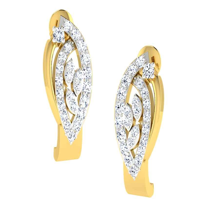 Diamond Stunning Hoop Earrings