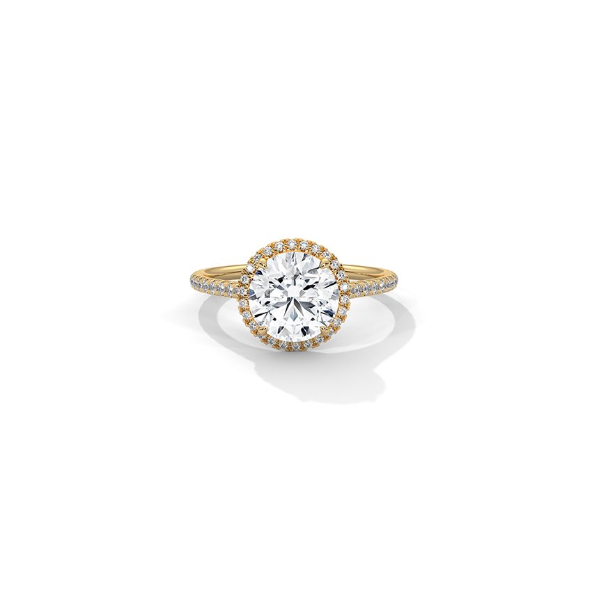 Lure Round Solitaire Diamond Ring