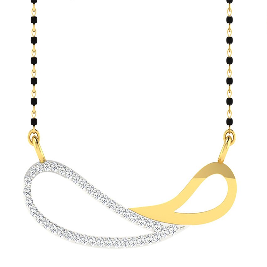 Sunrise Touch Diamond Mangalsutra Set