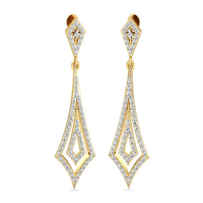 Diamond Graceful Drape Earrings