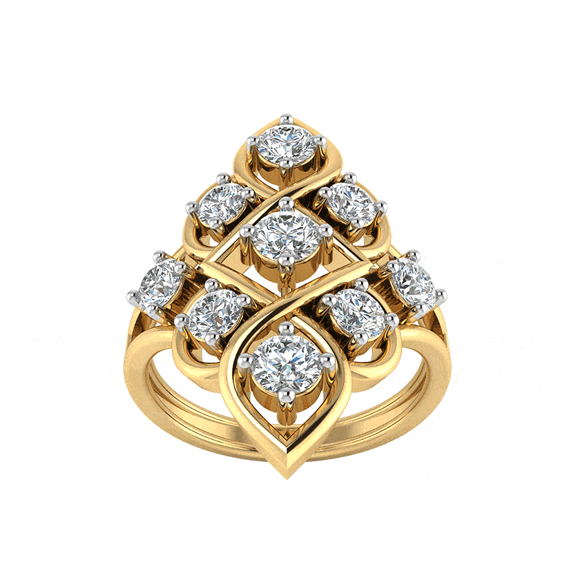 Starlight Bloom Diamond Cocktail Ring