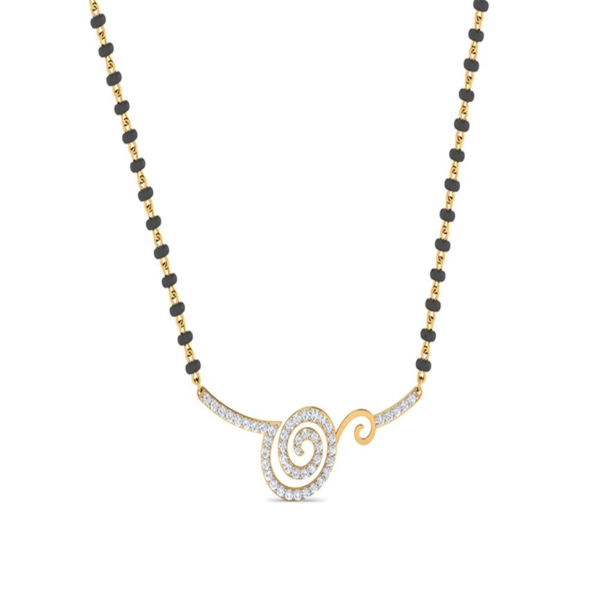 Gleam Tie Diamond Mangalsutra Set