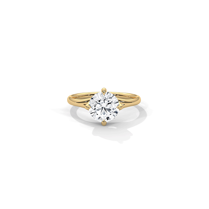 Nestle Round Solitaire Diamond Ring