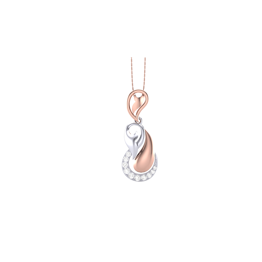 Frozen Drape Diamond Pendant